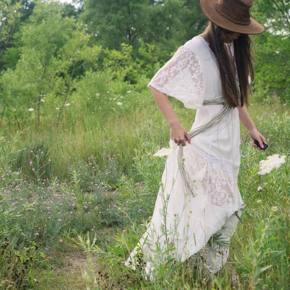 Cotton Boho Gown - Picture 3 of 10